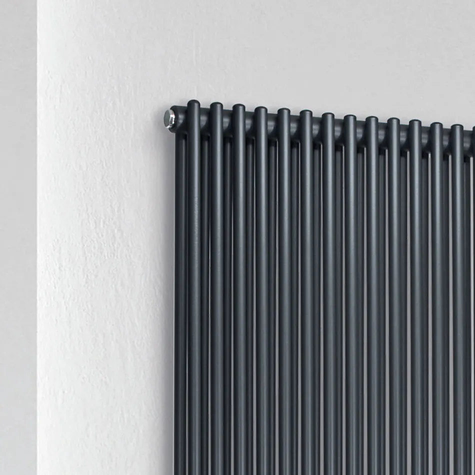 Hydraulic Radiator with Double Set of Vertical Elements Made in Italy - Pasticcio Viadurini