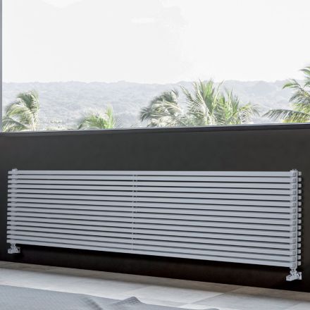 Italian-Made Hydraulic Radiator with Double Square Section Elements - Raspberry Viadurini