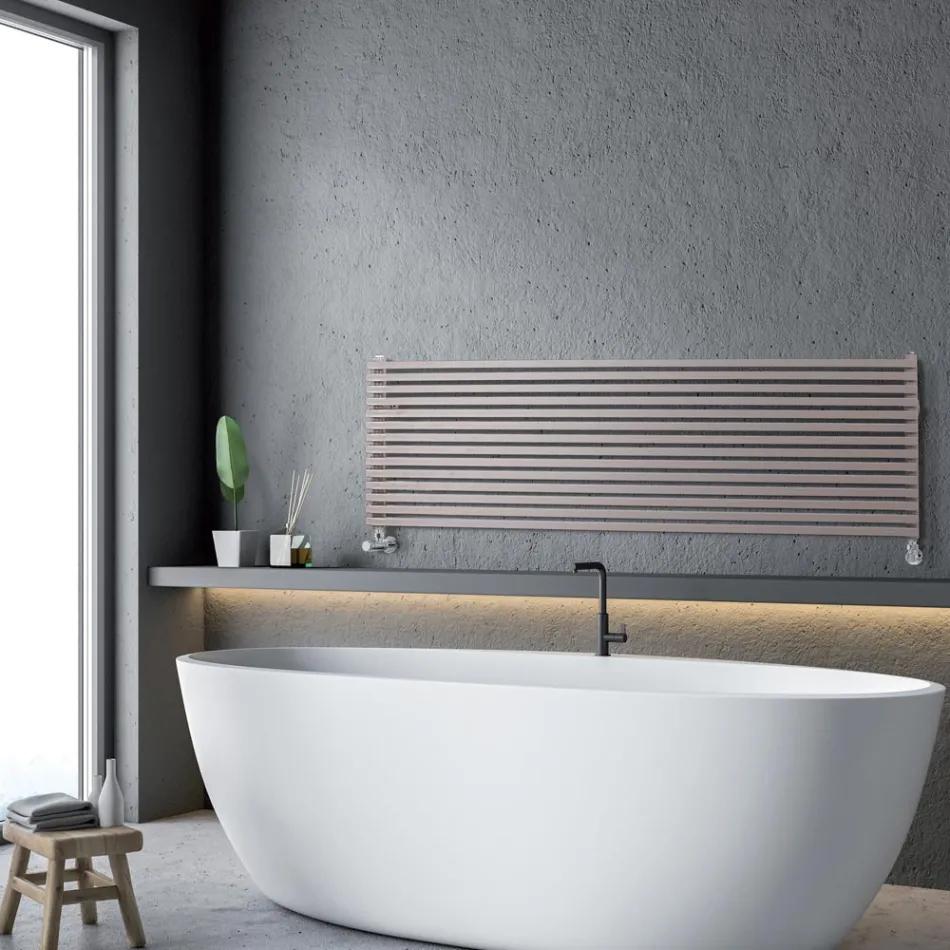 Torrone - Hydraulic Radiator with Single Square Section Elements Made in Italy Viadurini