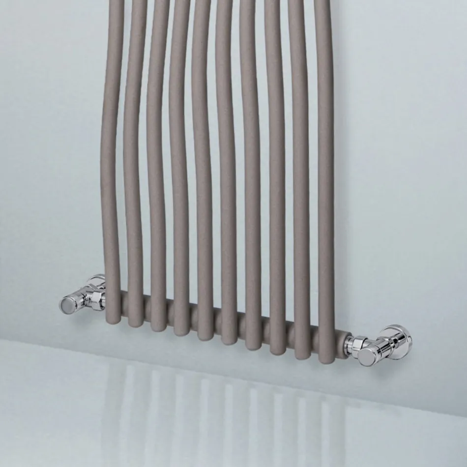 Ribes - Italian-Made Hydraulic Radiator with Curved Vertical Elements Viadurini