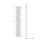 Ribes - Italian-Made Hydraulic Radiator with Curved Vertical Elements Viadurini