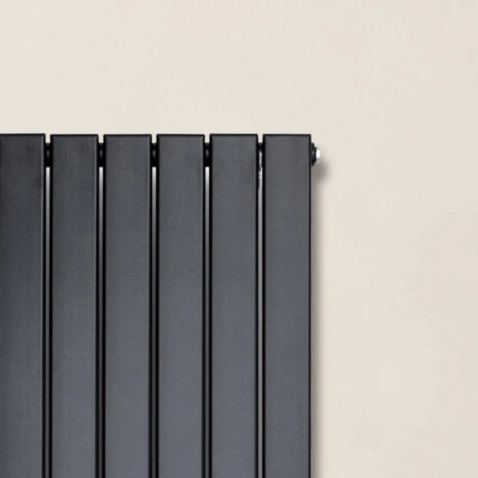 Hydraulic Radiator with a Single Set of Flat Elements Made in Italy - Zabaione Viadurini
