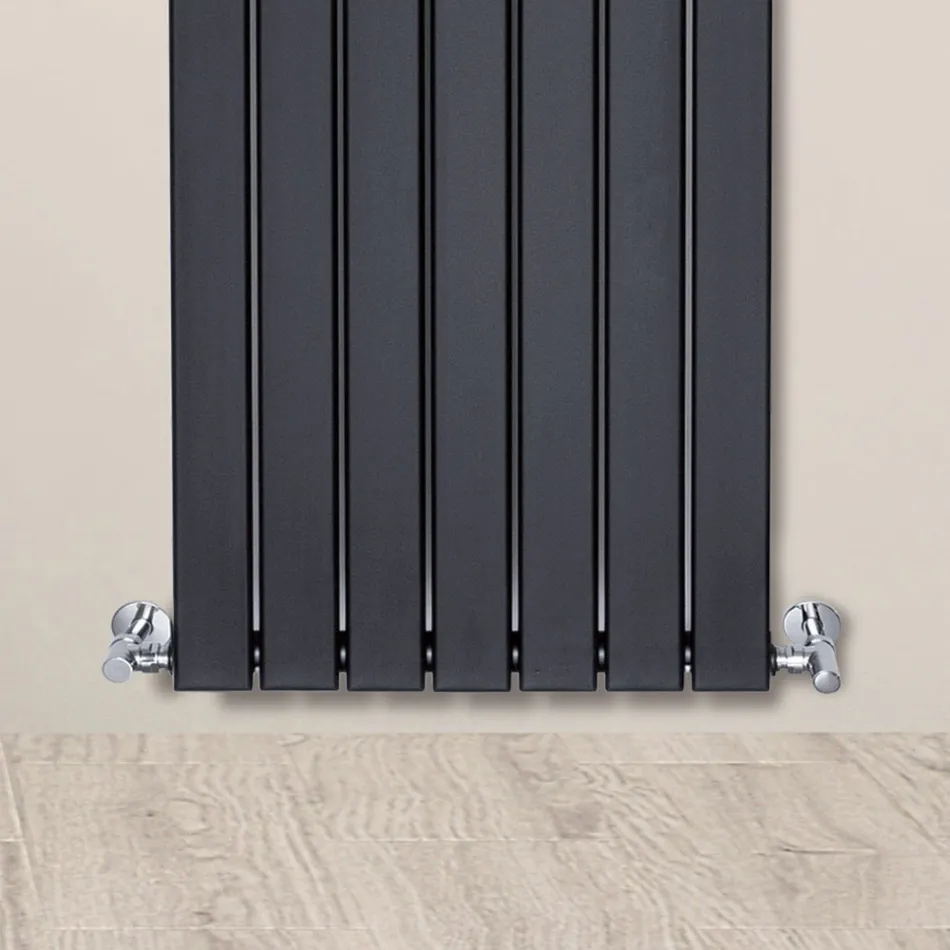 Hydraulic Radiator with a Single Set of Flat Elements Made in Italy - Zabaione Viadurini