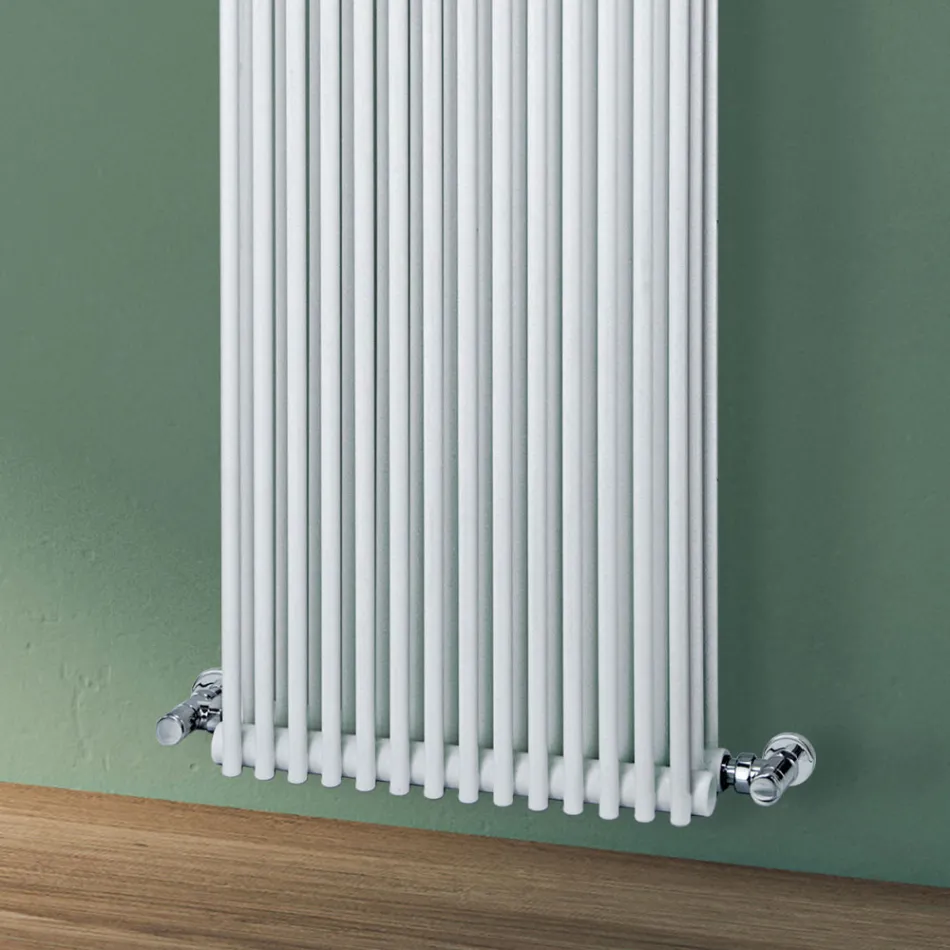 Hydraulic Radiator with Triple Set of Vertical Elements Made in Italy - Cenci Viadurini