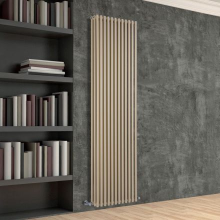 Hydraulic Radiator with Triple Section of Vertical Elements - Cantucci Viadurini