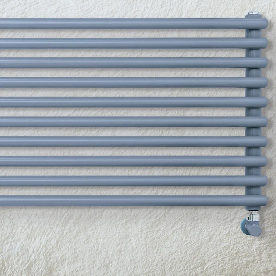 Hydraulic Radiator with a Series of Horizontal Elements Made in Italy - Cappello Viadurini