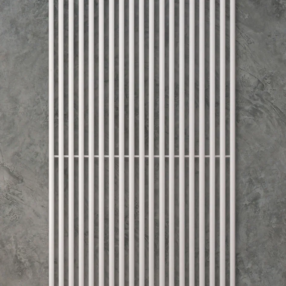 Hydraulic Radiator with a Series of Vertical Elements Made in Italy - Carbon Viadurini