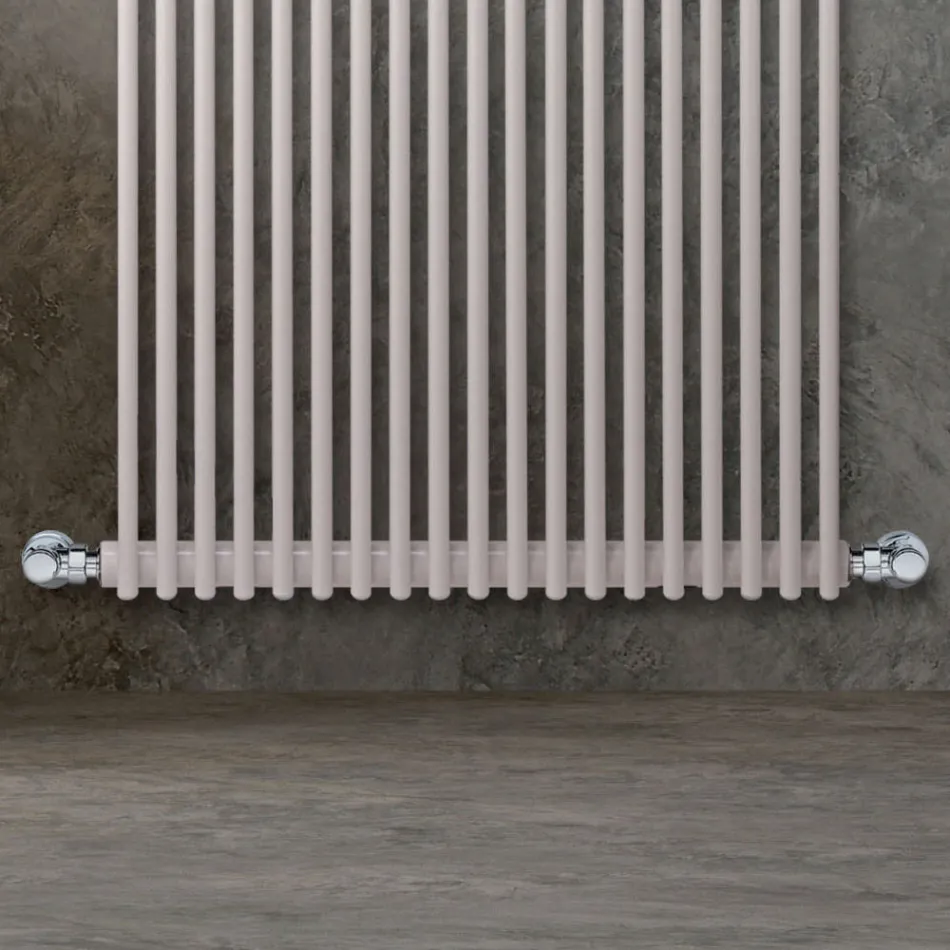 Hydraulic Radiator with a Series of Vertical Elements Made in Italy - Carbon Viadurini