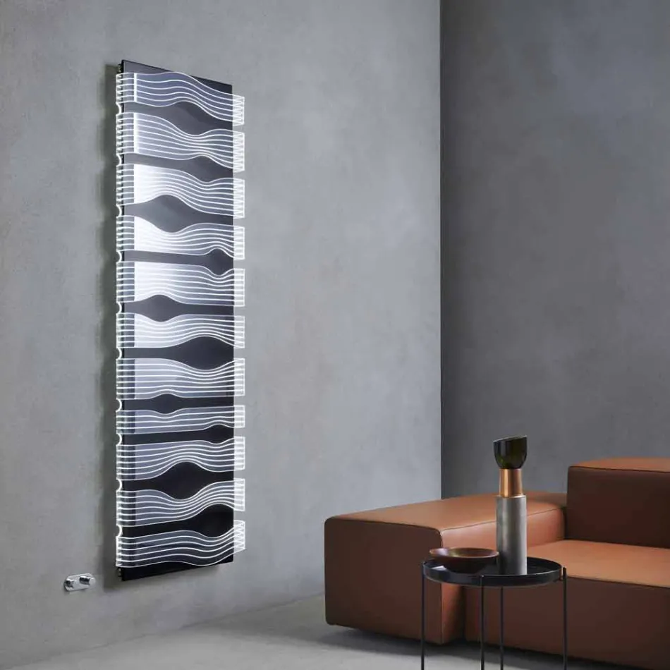 Design Hydraulic Radiator for Living Room or Bathroom with Led 839 W - Shine Viadurini
