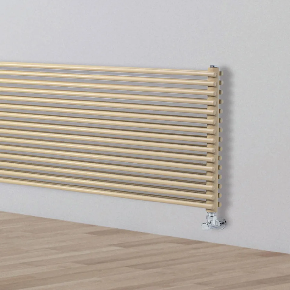 Hydraulic Steel Radiator with Double Section of Made in Italy Elements - Cialda Viadurini