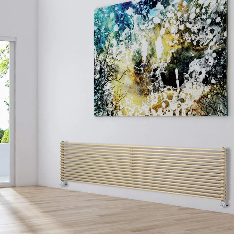 Hydraulic Steel Radiator with Double Section of Made in Italy Elements - Cialda Viadurini