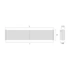 Hydraulic Steel Radiator with Triple Section of Made in Italy Elements - Ciambella Viadurini