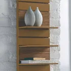 Hydraulic steel heating, oak shelves, Utility Scirocco H Viadurini