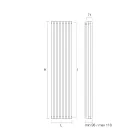 Hydraulic Radiator Made with Carbon Steel Structure - Gelato Viadurini