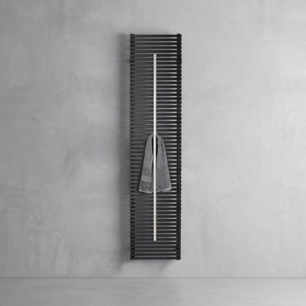 Carbon Steel Radiator with Towel Rail Made in Italy - Lux Viadurini