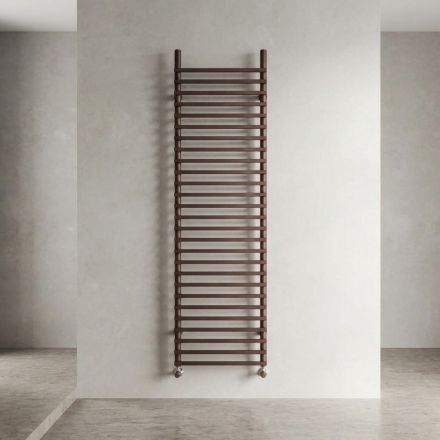 Mixed Steel Radiator with Brown Copper Finish Made in Italy - Ignis Viadurini