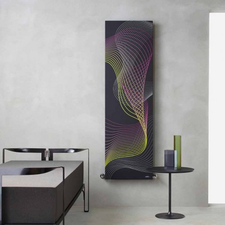 Modern Hydraulic Wall-Mounted Radiator in Steel with 839 Watt Decoration - Kelvin Viadurini