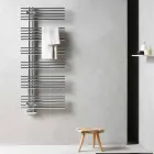 Radiator Chrome Towel Warmer in Steel Hydraulic Design 483 W - Pavone Viadurini