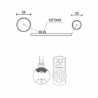 Electric heated towel rail in chromed steel design 700 W - Peacock Viadurini