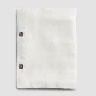 Modular Tablecloth in Colored Linen with Buttonholes and 10 Buttons - Mediterranean Viadurini