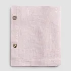 Modular Tablecloth in Colored Linen with Buttonholes and 10 Buttons - Mediterranean Viadurini