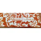 Tablecloth of Italian Craft 100% Linen with Hand Print Unique Piece of Art Viadurini