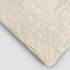 White or Butter Linen Tablecloth with Farnese Lace Rectangular Design - Kippel Viadurini