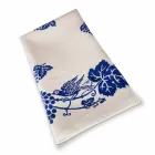 High Artistic Linen Tablecloth with Italian Art Hand Print - Brands Viadurini