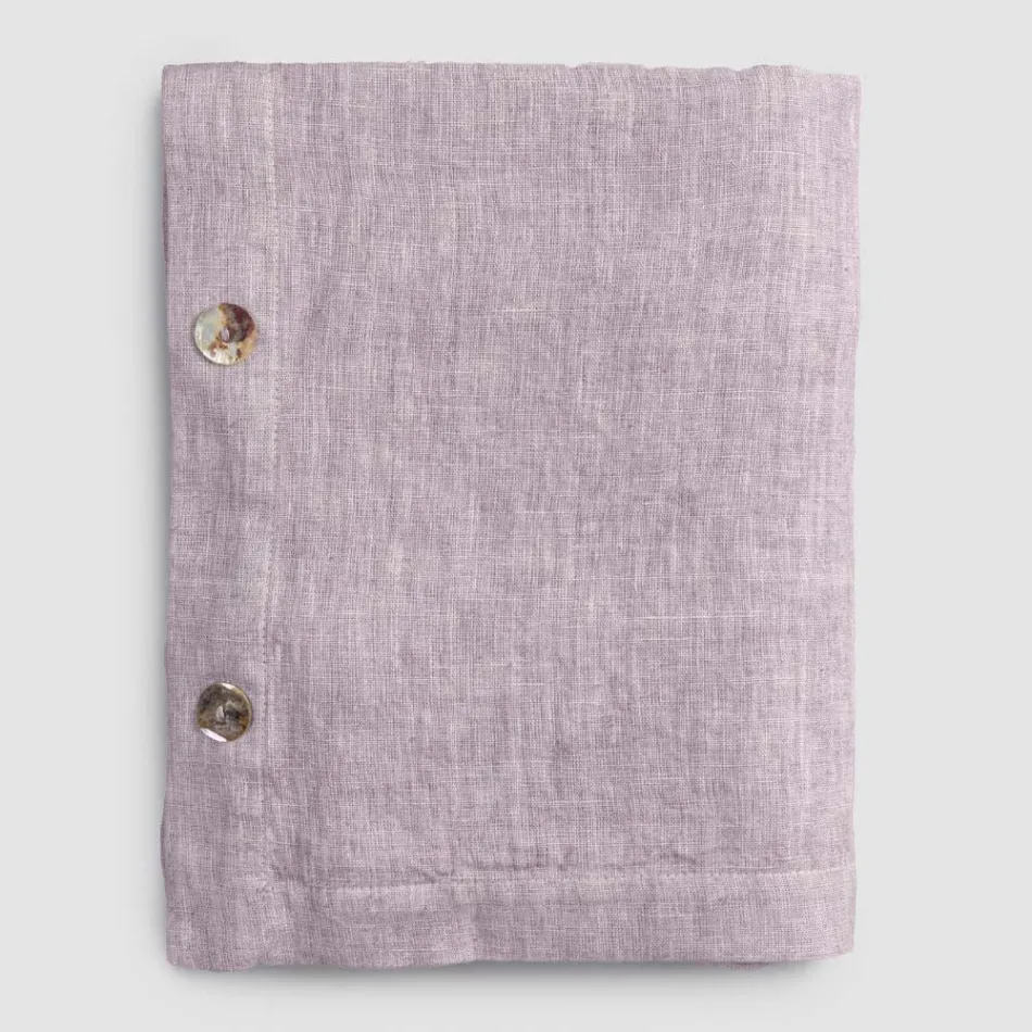 Rectangular Linen Tablecloth with Buttonholes and 10 Buttons, Luxury - Mediterranean Viadurini