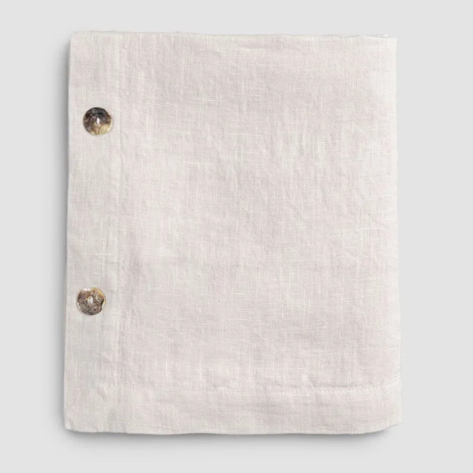 Rectangular Linen Tablecloth with Buttonholes and 10 Buttons, Luxury - Mediterranean Viadurini
