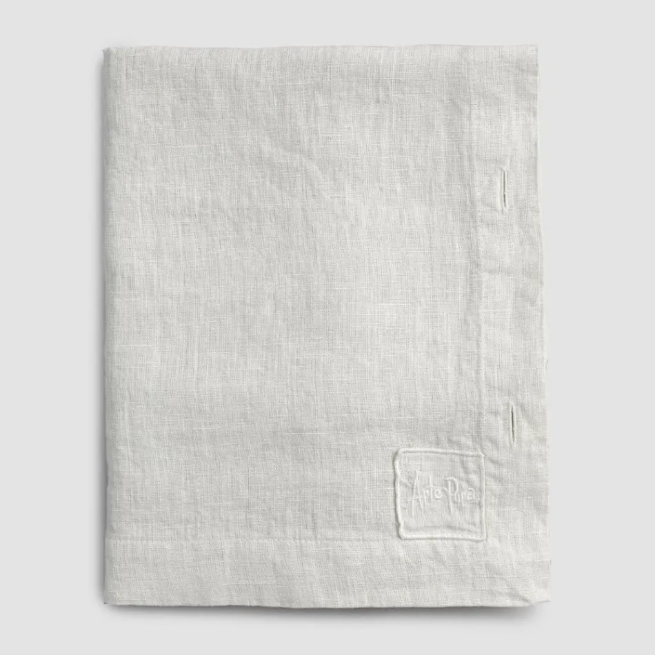 Rectangular Linen Tablecloth with Buttonholes and 12 Luxury Buttons - Mediterranean Viadurini