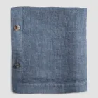 Rectangular Linen Tablecloth with Buttonholes and 12 Luxury Buttons - Mediterranean Viadurini