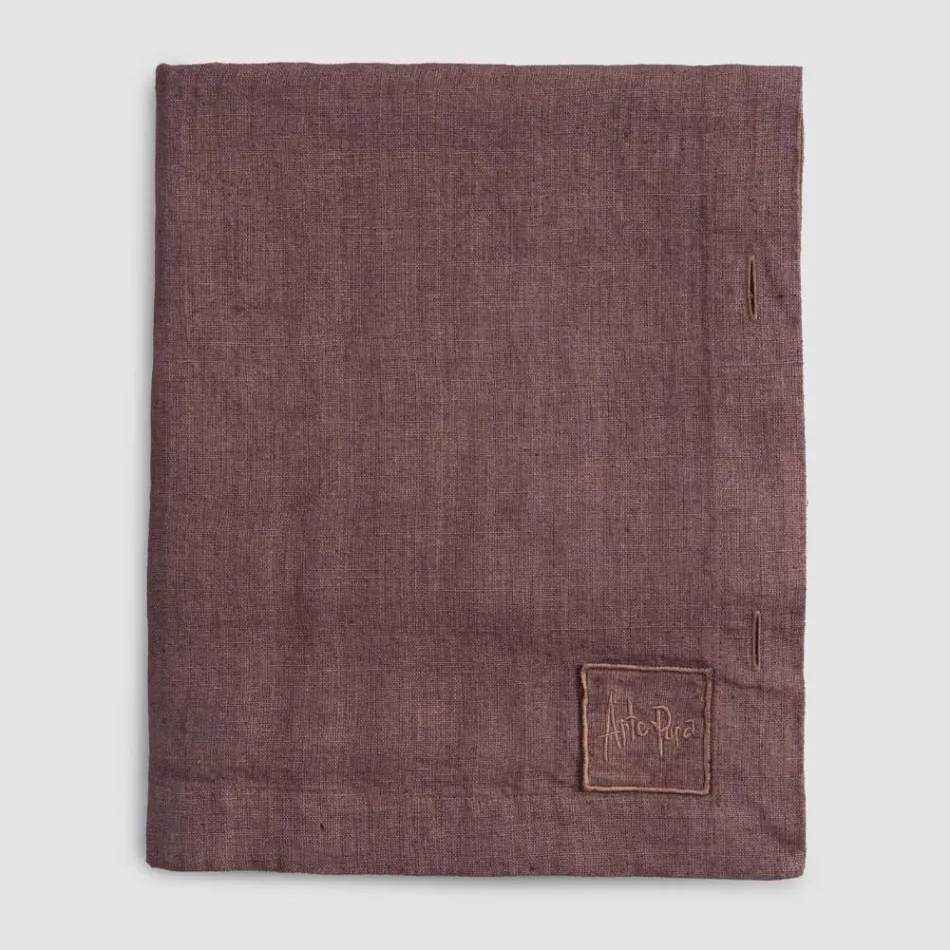 Rectangular Linen Tablecloth with Buttonholes and 12 Luxury Buttons - Mediterranean Viadurini