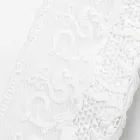 Luxury White Rectangular Linen Tablecloth with Frame or Lace - Davinci Viadurini