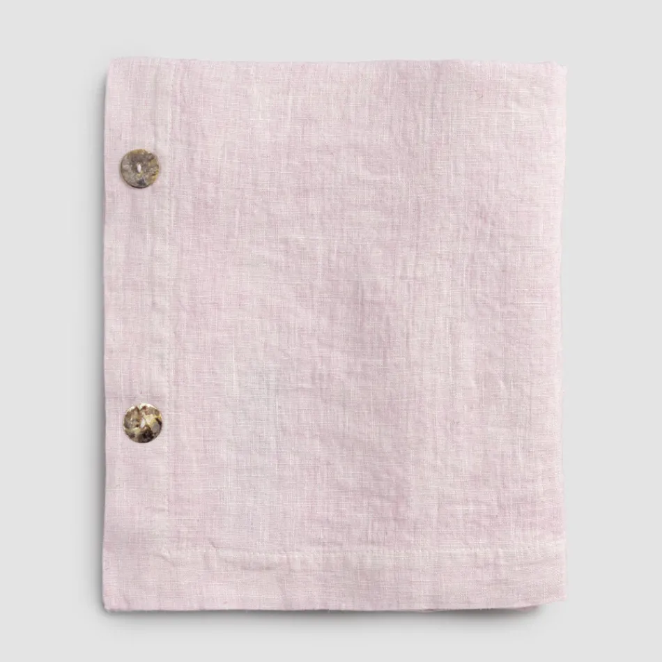 Luxury Modular Colored Linen Tablecloth with Buttonholes and 12 Buttons - Mediterranean Viadurini