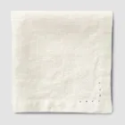 Linen Napkins with Black or Butter Crystals, 6 Pieces Italian Luxury - Prezio Viadurini