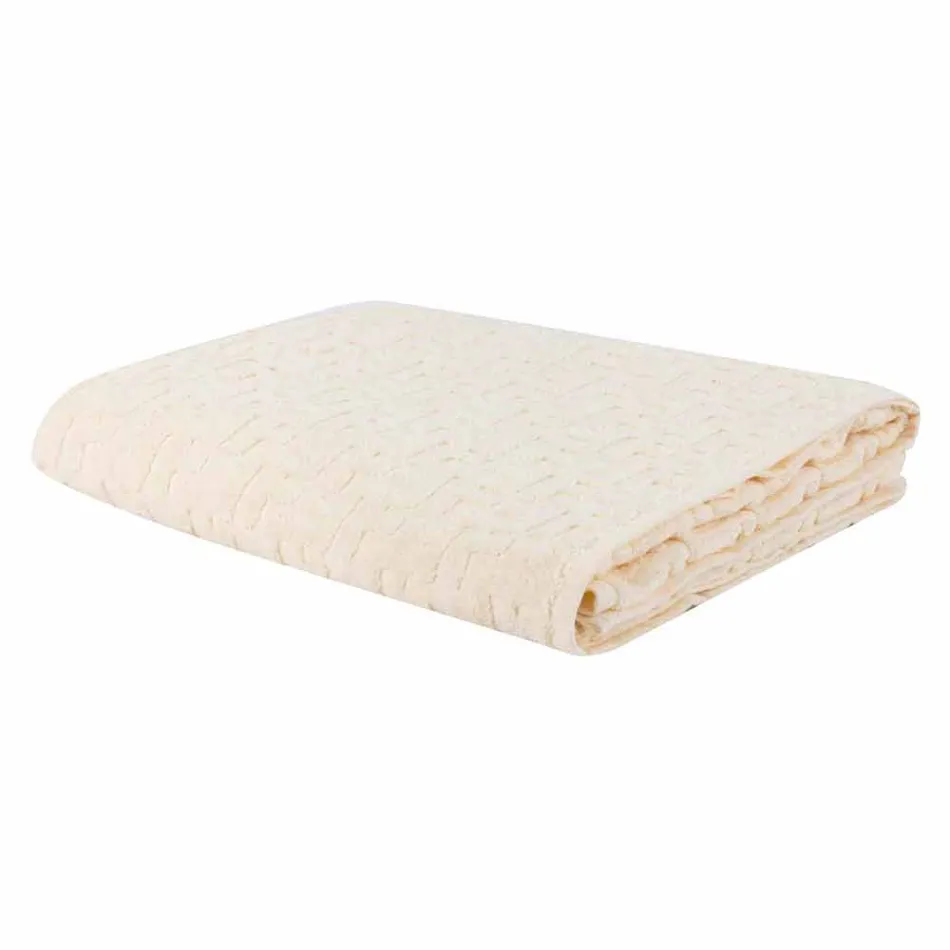 Trio of Bath Towels in Terry Cotton Towel, Face and Guest - Ginestra Viadurini