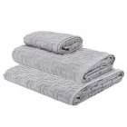 Trio of Bath Towels in Terry Cotton Towel, Face and Guest - Ginestra Viadurini
