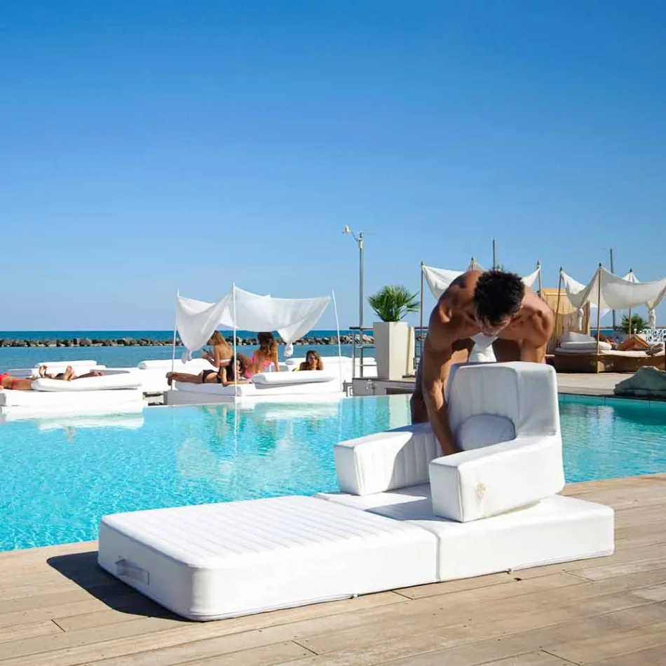 Trona floating chair white design made in Italy Viadurini