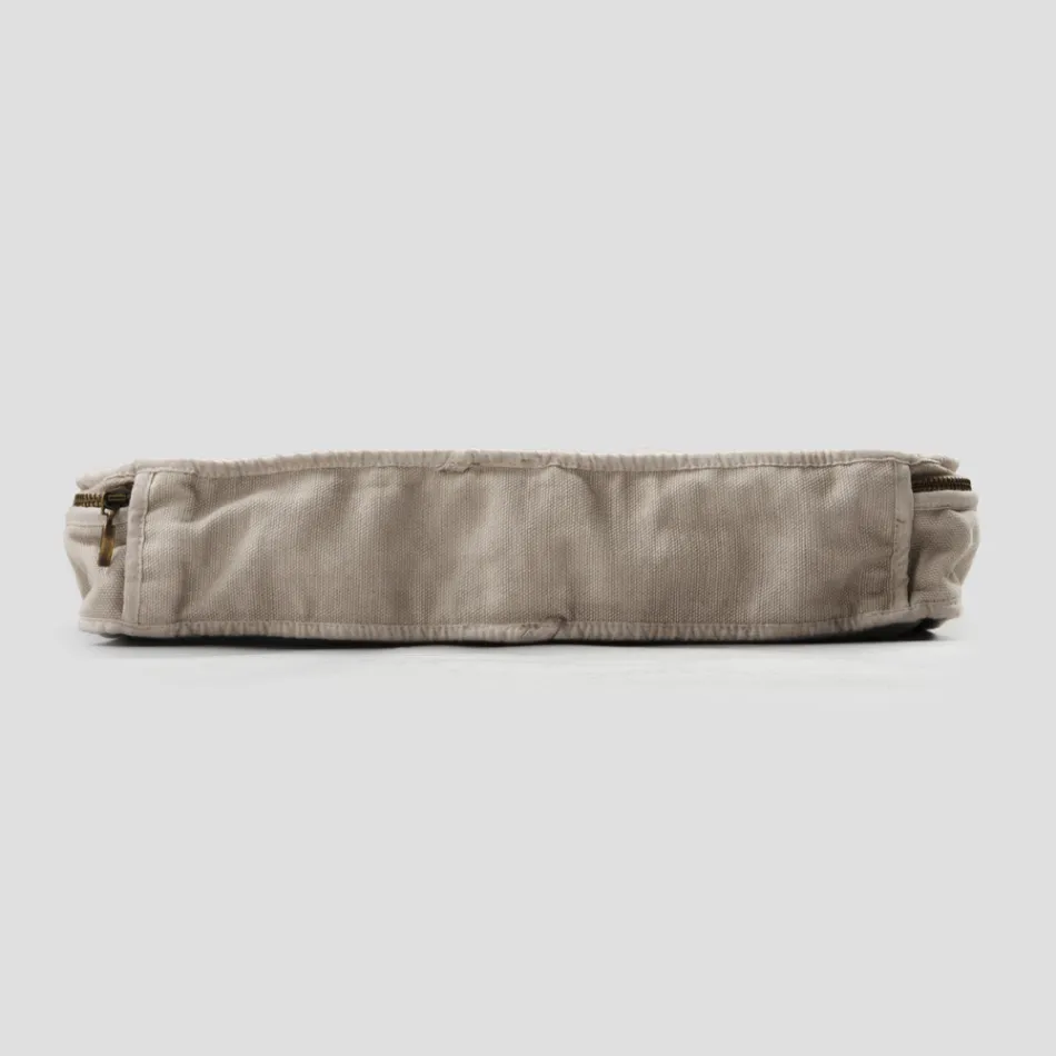 Large Makeup Bag for Women or Travel in Luxury Linen and Cotton - Yeti Viadurini