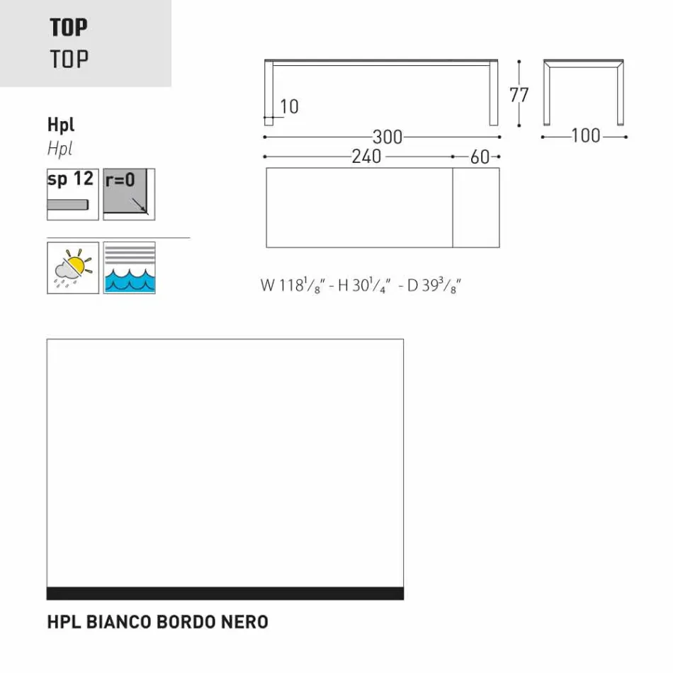 Varaschin Dolmen extending garden table, up to 380 cm Viadurini