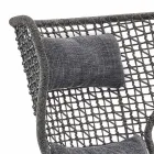 Varaschin Emma modern outdoor armchair with fabric headrest Viadurini
