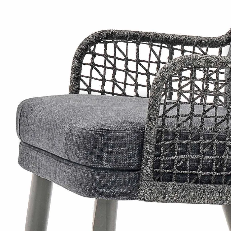 Varaschin Emma modern outdoor armchair with fabric headrest Viadurini