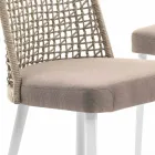 Varaschin Emma design outdoor chair in fabric and aluminum Viadurini