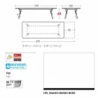 Varaschin Link extending garden table H 65 cm, up to 350 cm Viadurini