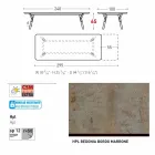 Varaschin Link extending garden table H 65 cm, up to 350 cm Viadurini