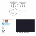 Varaschin Link round outdoor table / interior design, H 65 cm Viadurini