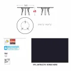 Varaschin Link round outdoor table / interior design, H 65 cm Viadurini