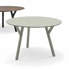 Varaschin Link round outdoor table / interior design, H 65 cm Viadurini