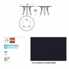 Varaschin Link round garden table with teak legs, H 75cm Viadurini